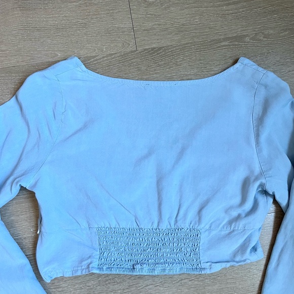 “Kendal & Kylie” long-sleeve corset woven top - Picture 3 of 3